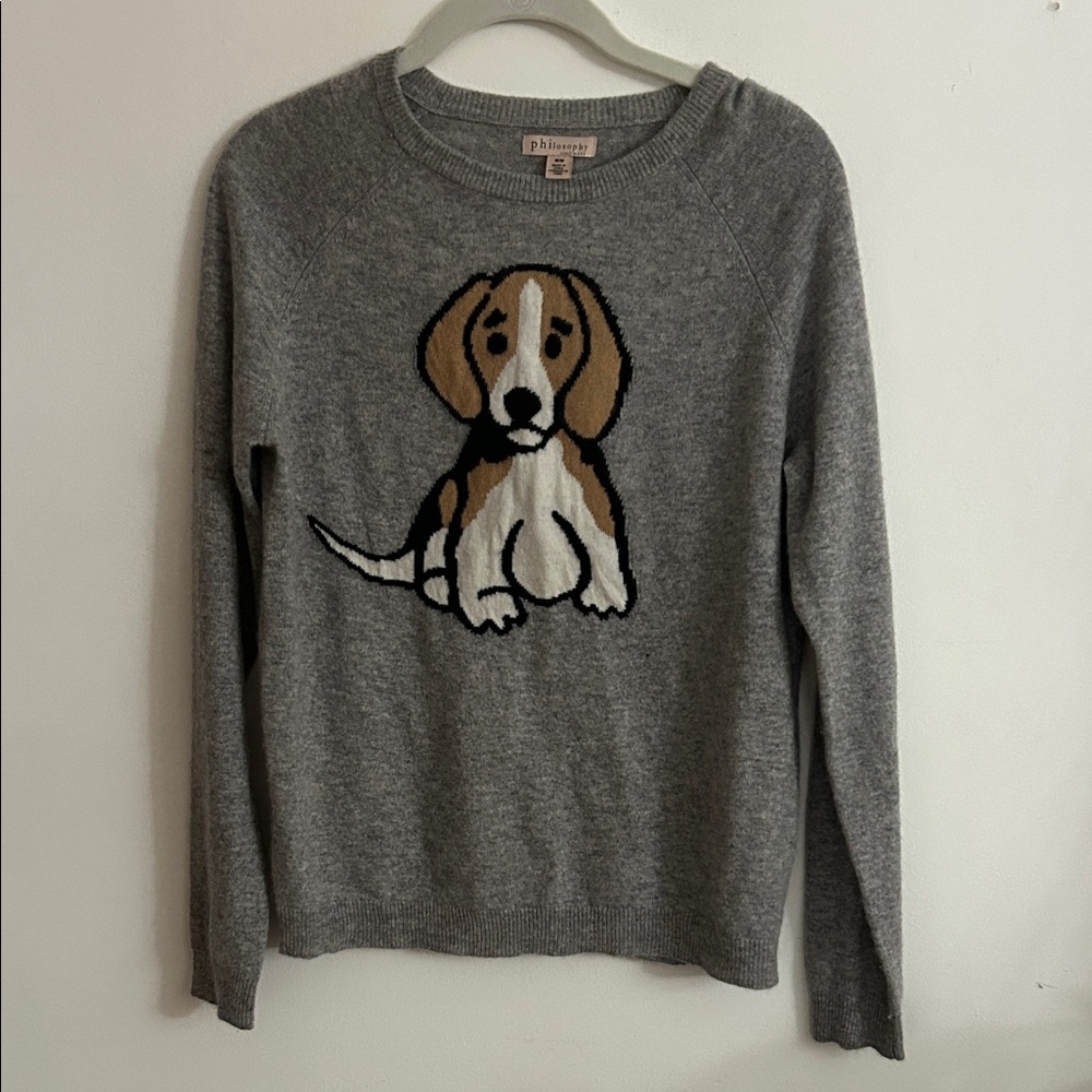 Philosophy Gray Cashmere Sweater